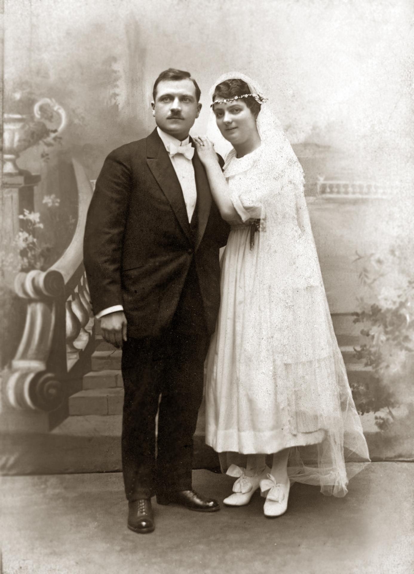 Mariage de Louis BES et Marguerite MOULHAC Paris 1920